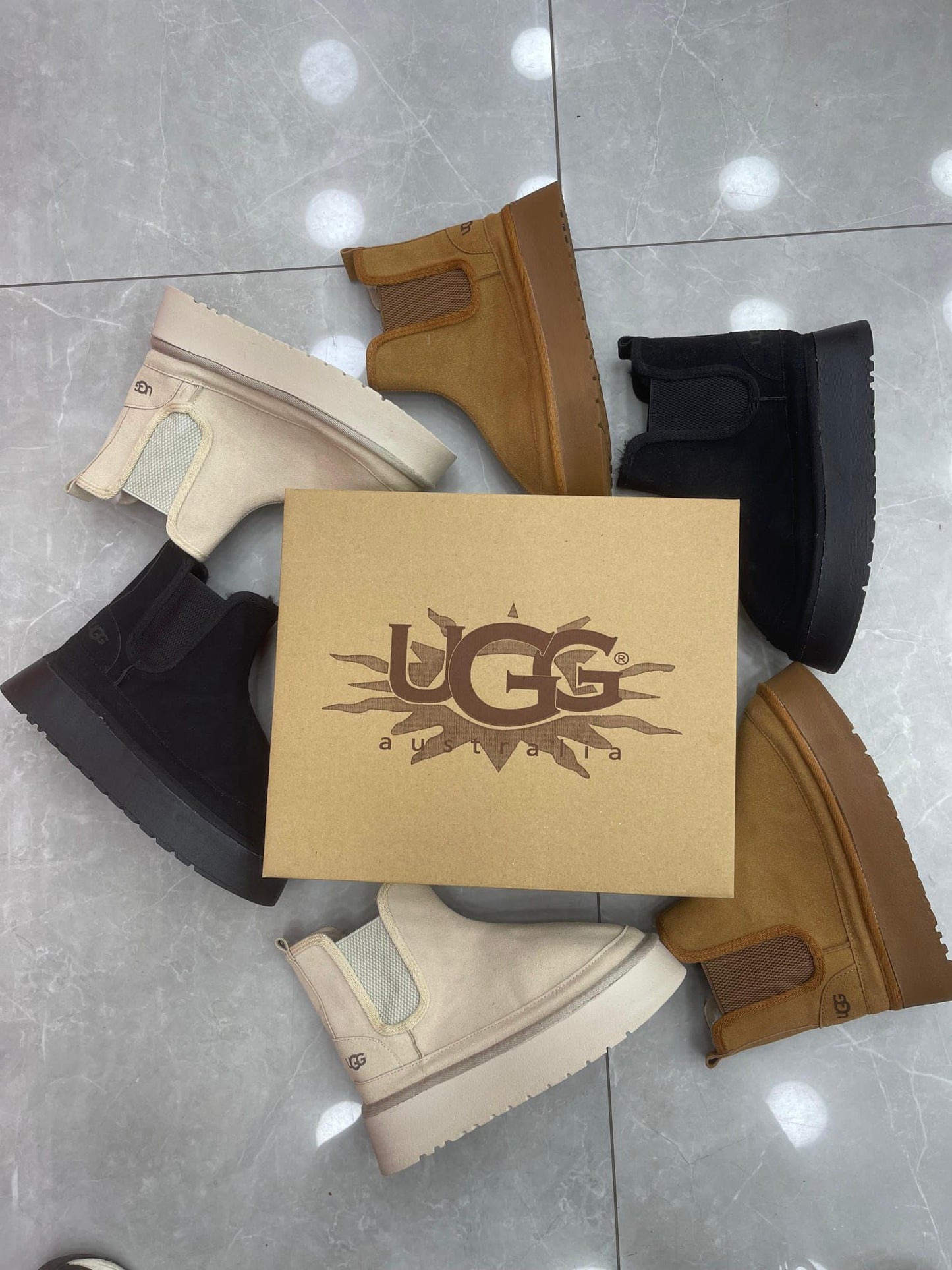 UGG NEUMEL CREM/MARO/NEGRU