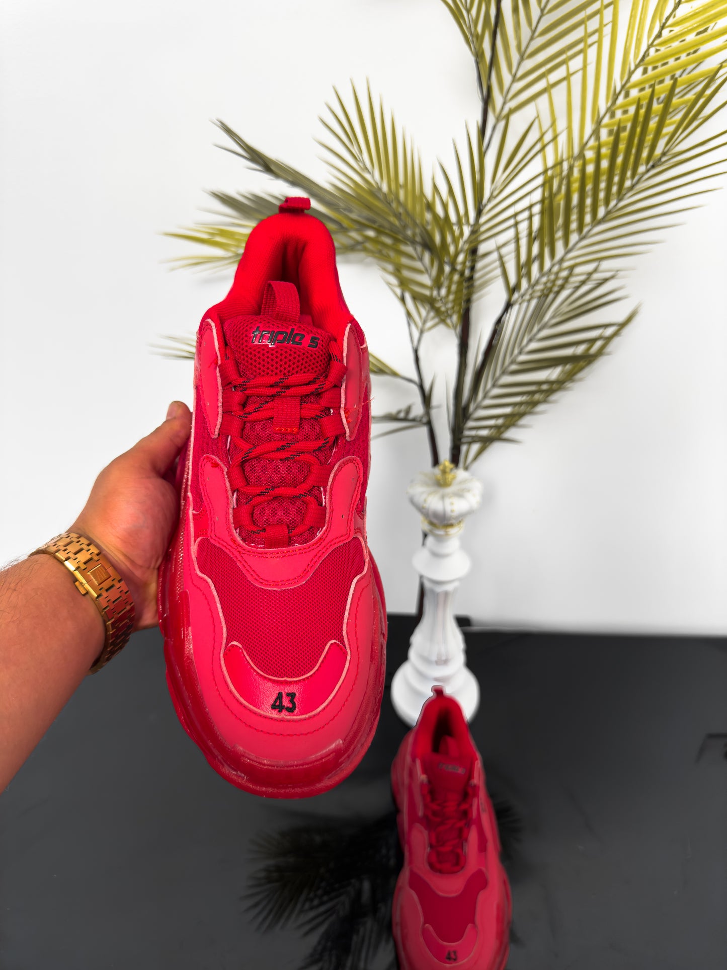 BAL TRIPLE S LAVA RED