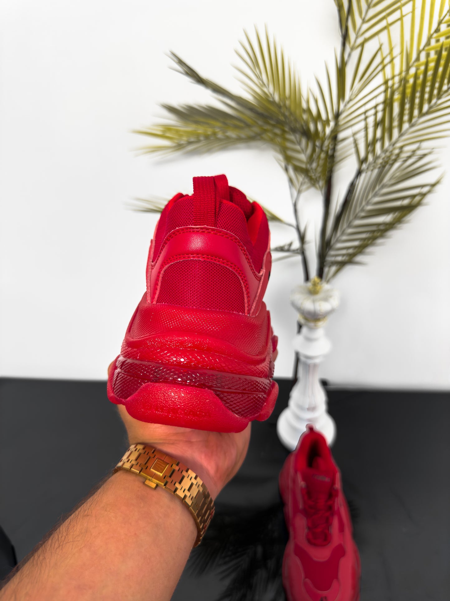 BAL TRIPLE S LAVA RED