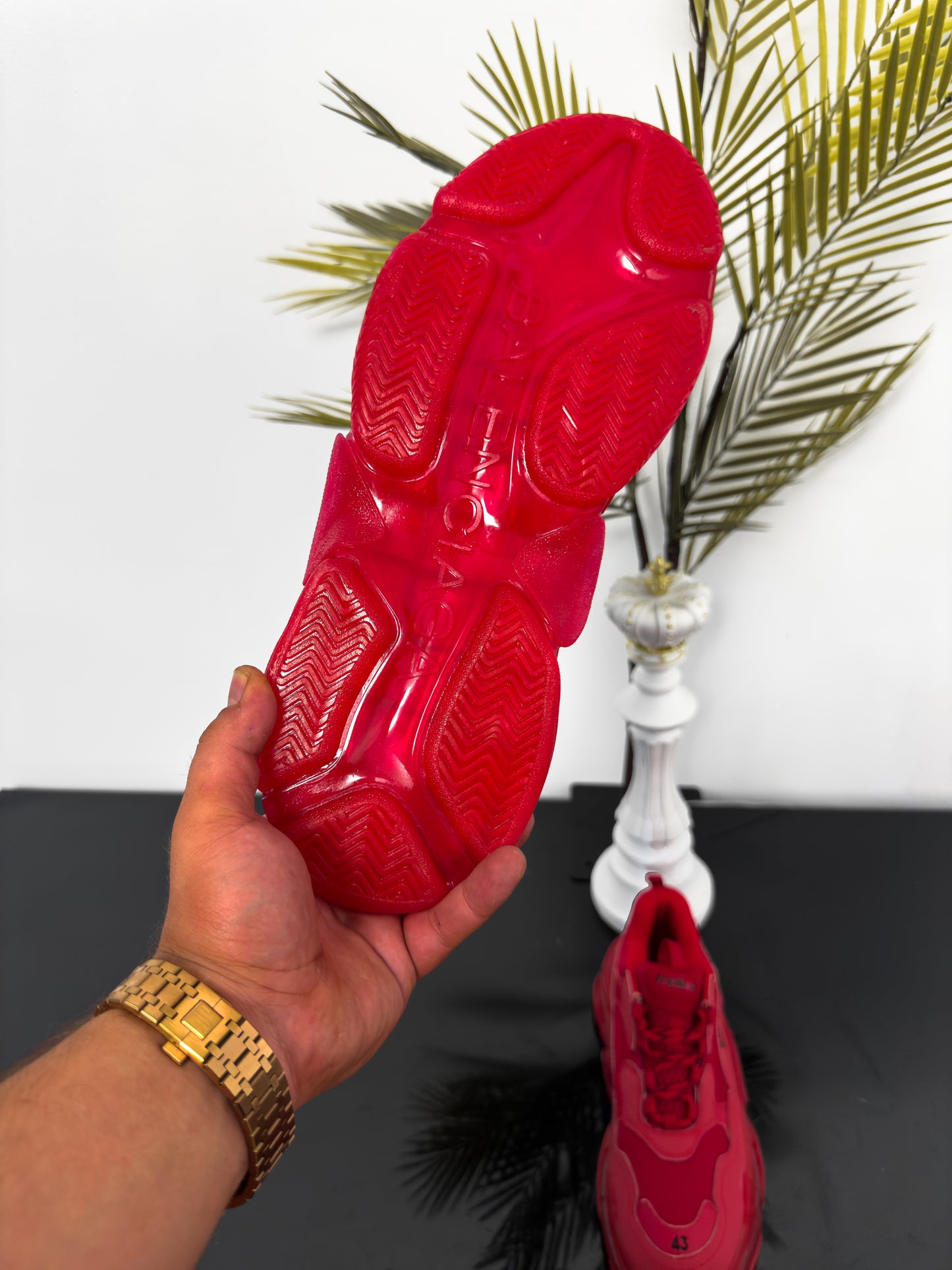 BAL TRIPLE S LAVA RED