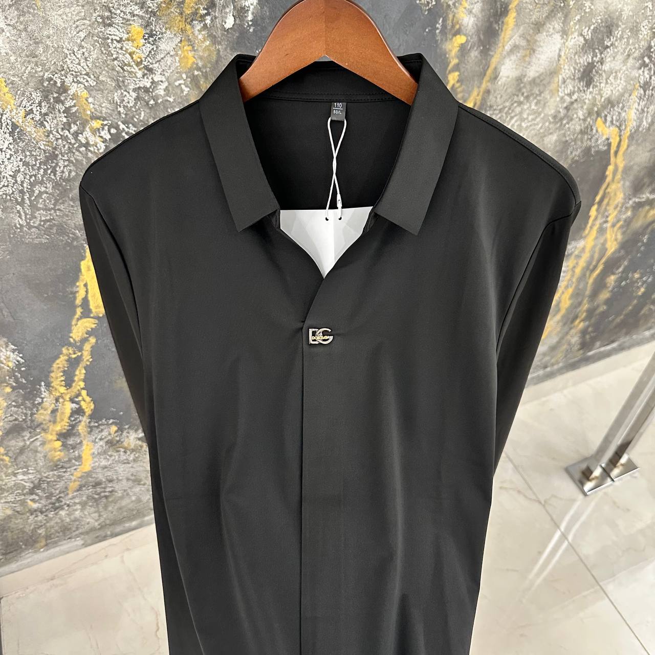 DG Shirt Albă/Neagră