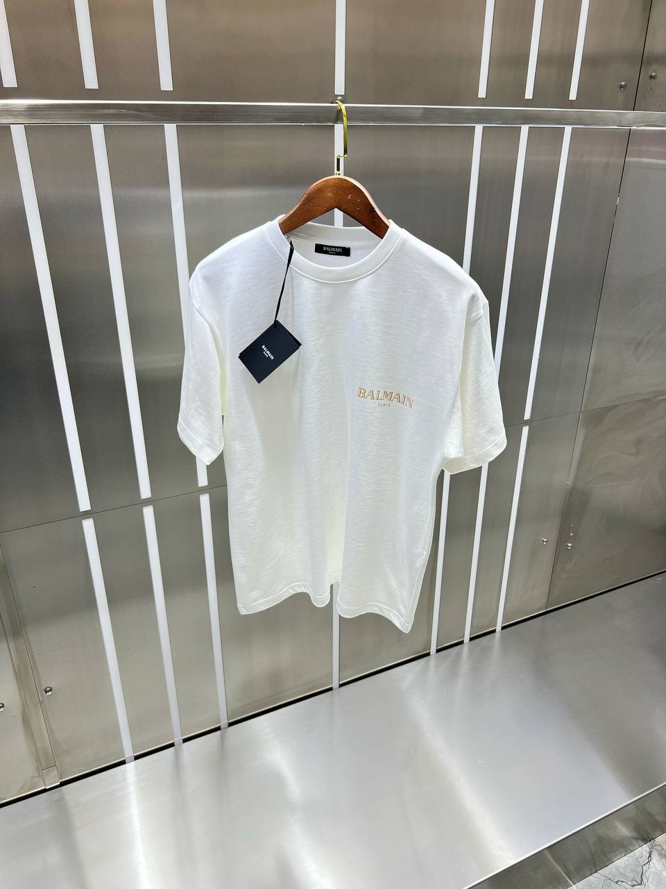 Balmain T-Shirt Alb/Negru