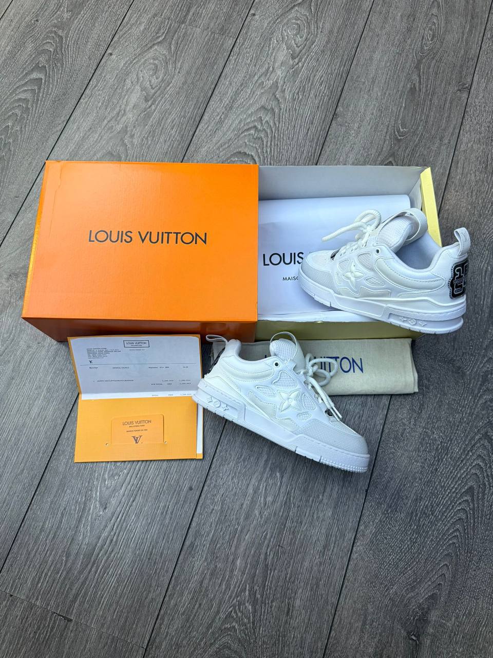 LV SKATE FULL WHITE 2025