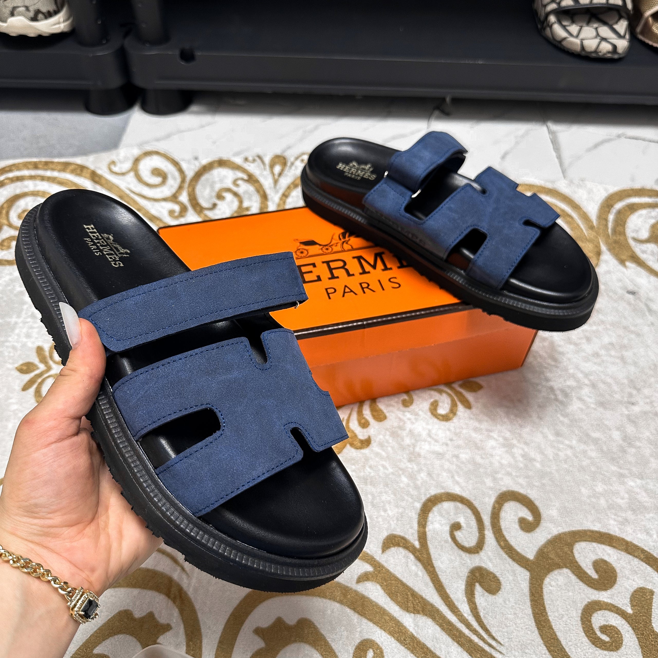 HERMES H BLUE