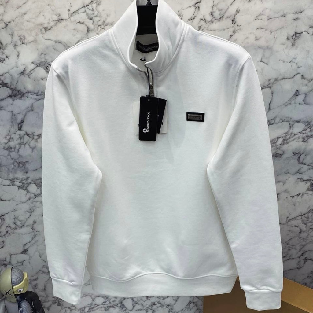 DG PLATE BLOUSE ALB/NEGRU