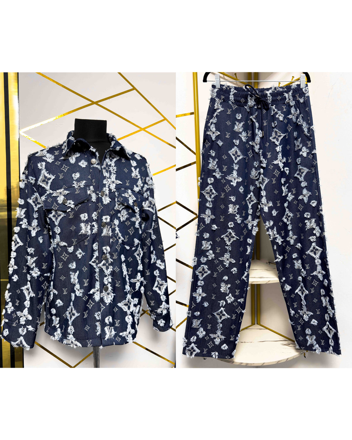 LV DENIM TRACKSUIT